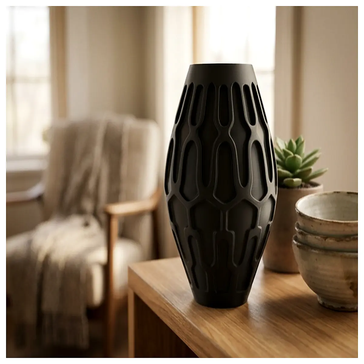 Modern d Vase Sculpture Home Decor Decorative Art Piece Placement Interior Design Creative Gift