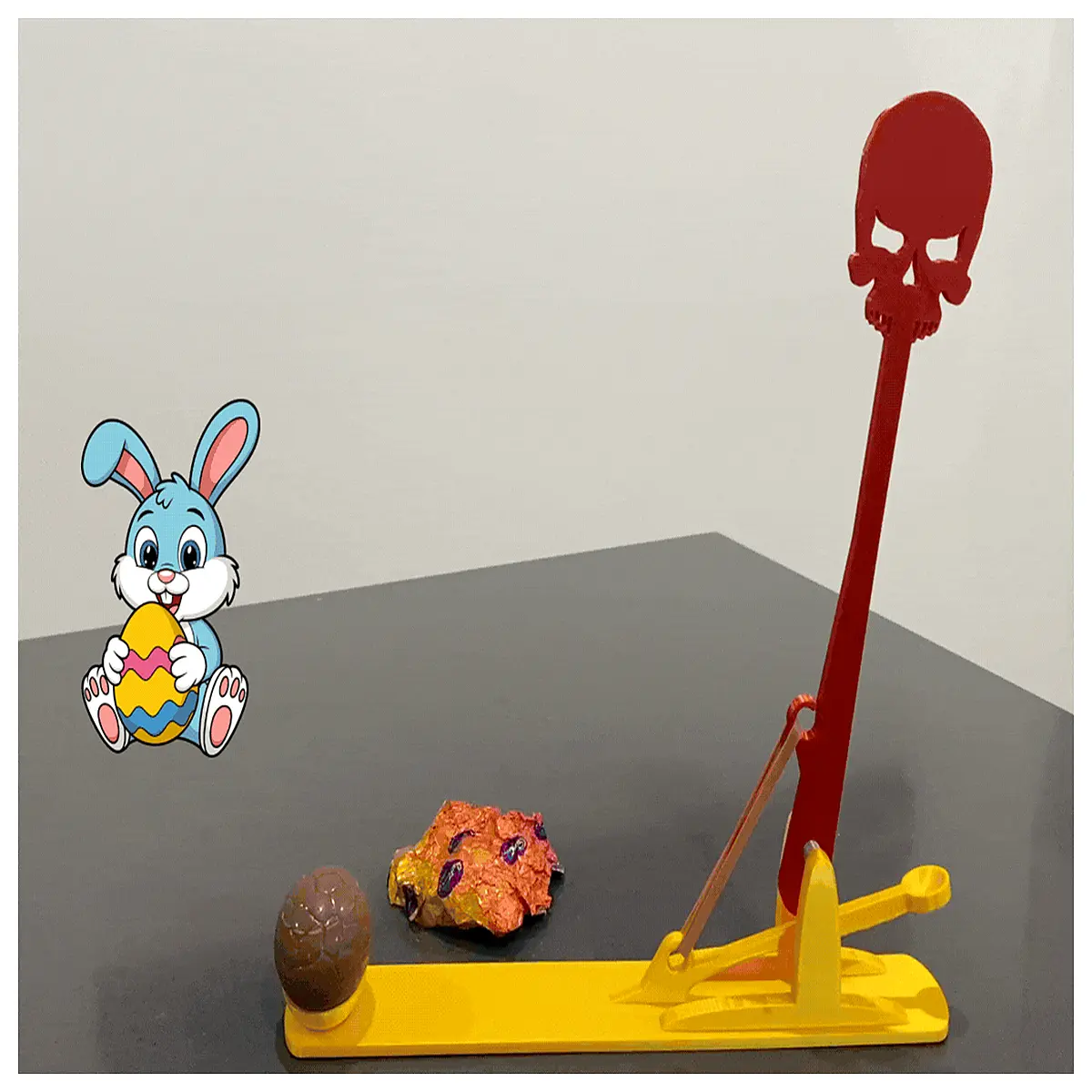 Easter Egg Cracker Skull Hammer Attachment Quick Egg Opening Fun Easy Kids Holiday Tool