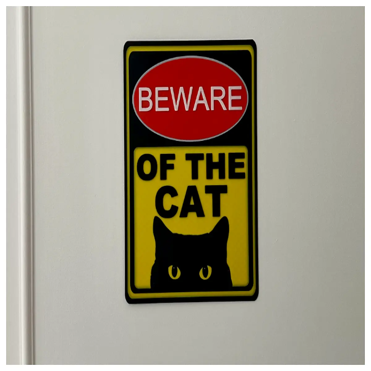 Cat Warning Sign Be Careful of Cats Pet Warning Sign Home Safety Cats Avoid Cat Collisions