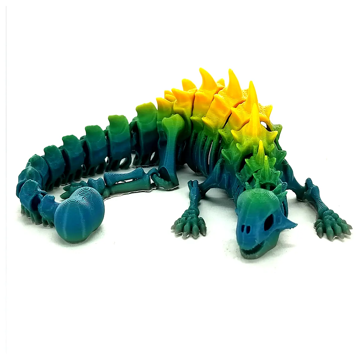 Fantasy Dragon Model Toy Articulated Joints Print in One Collectible Desk Display Mythical Creature Figurine