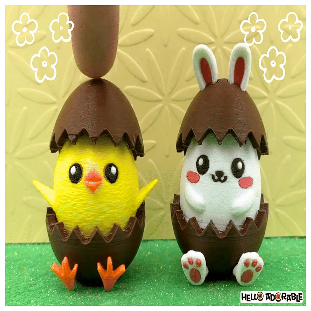 Chocolate Easter Chick Rabbit Toy Stress Relief Puzzle Fun Kids Easter Egg Gift