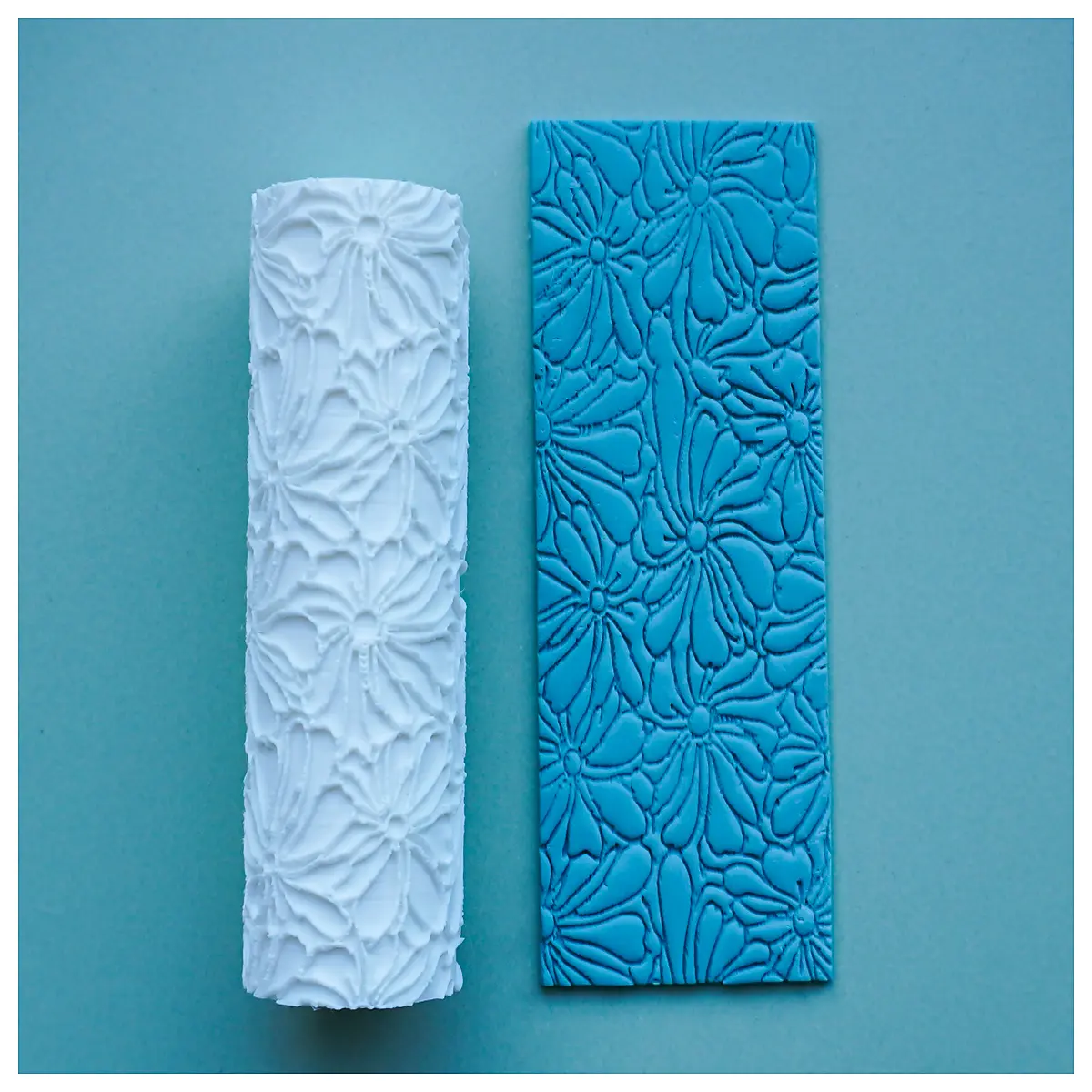 Floral Roller Soft Clay Tool Ceramic Roller Decorative Pattern Roller Creative Flower Creation Artistic Hand Painting