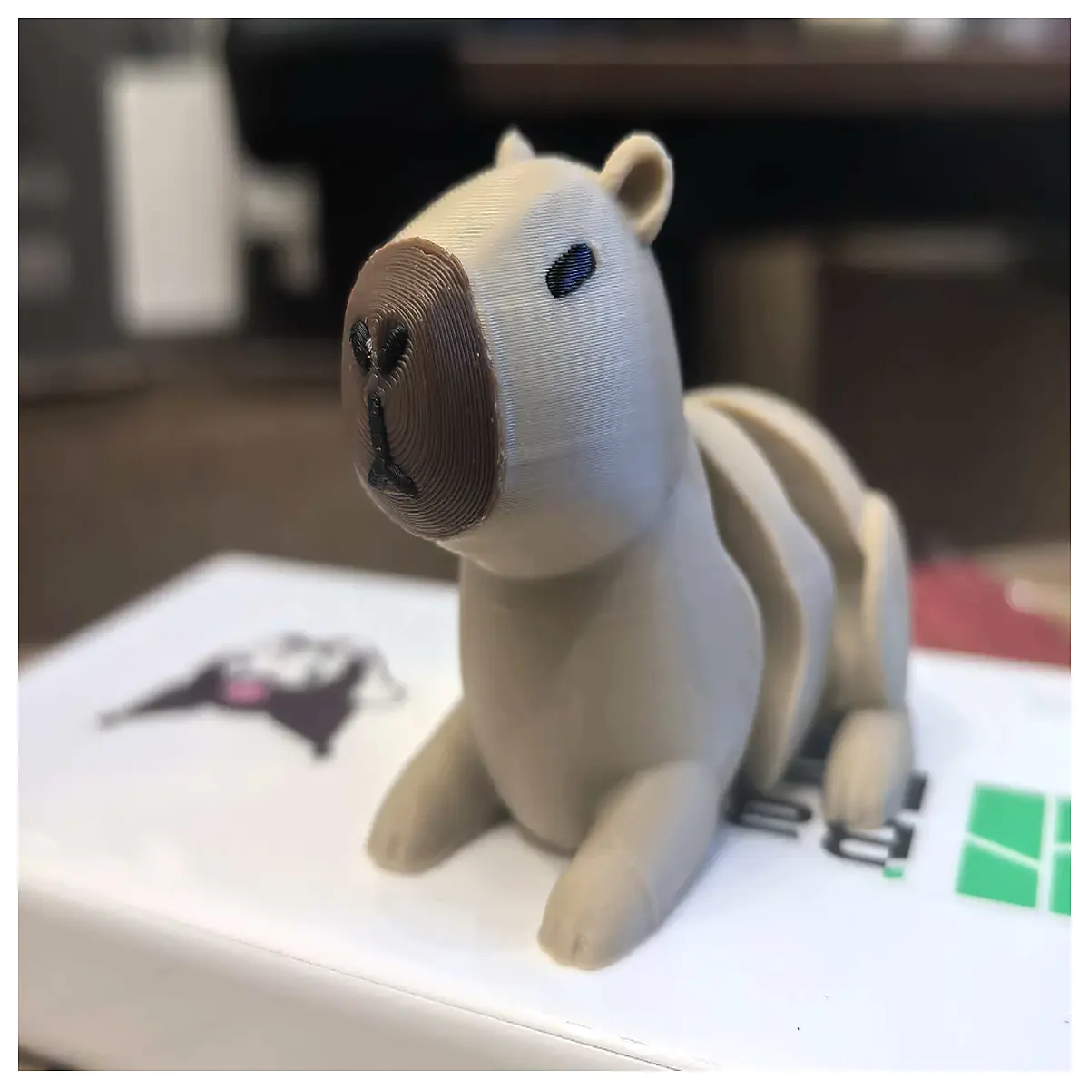 Cute Capybara Plush Toy Figure Realistic Soft Animal Companion Accessories