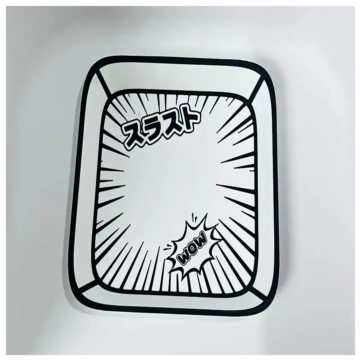 Black White Manga Style Tray Display Stand for Art Creative Home Decor Illustration Display Wall Decor Manga Decoration