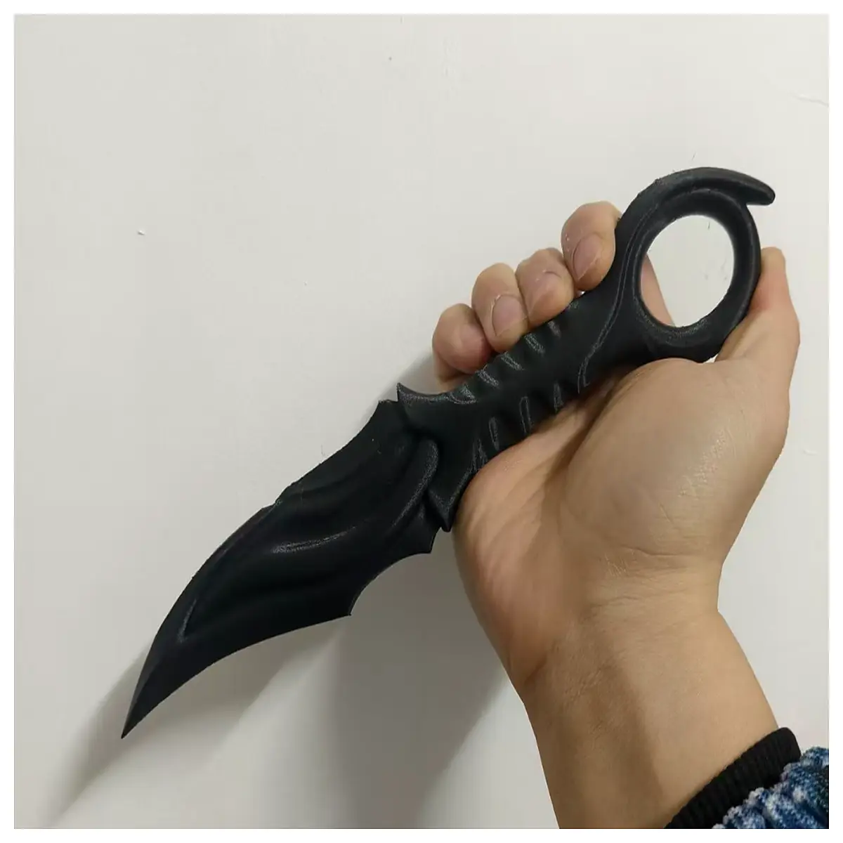tactical karambit black matte finish combat ready edged tool self defense