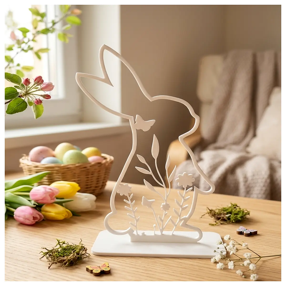 Easter Bunny Decor Festive Home Decoration Easter Bunny Toy Easter Decoration Accessories Easter Theme Decor