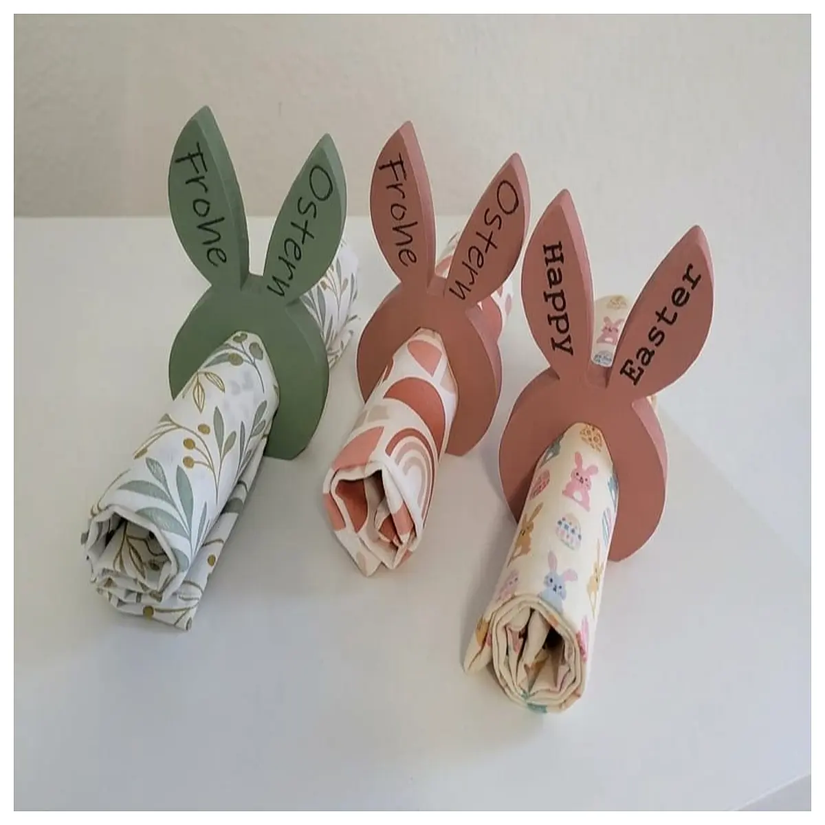 easter napkin holder ring decorative table setting spring holiday dinnerware organizer