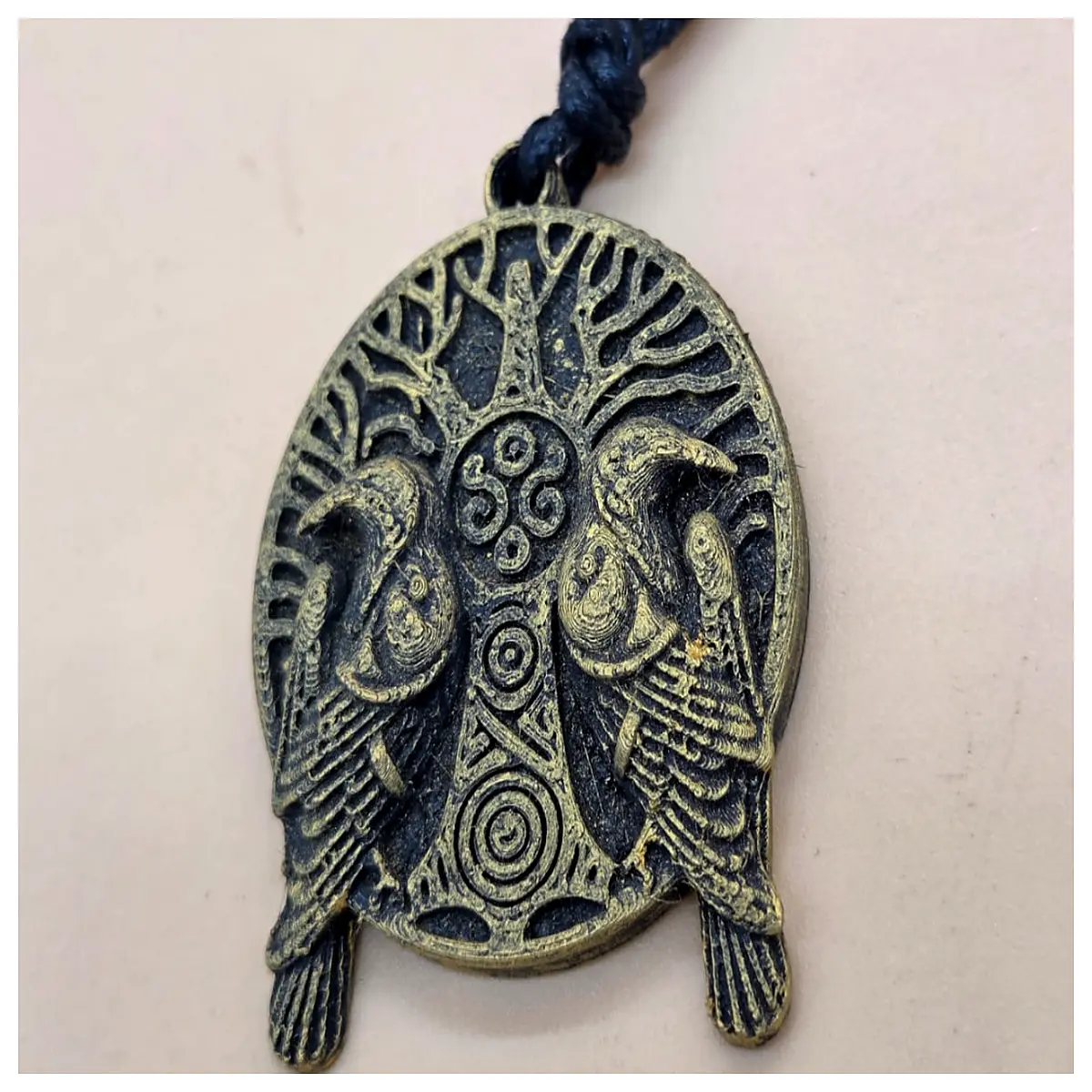 Raven Amulet Pendant World Tree Charm Protective Rune Energy Jewelry Lucky Charms