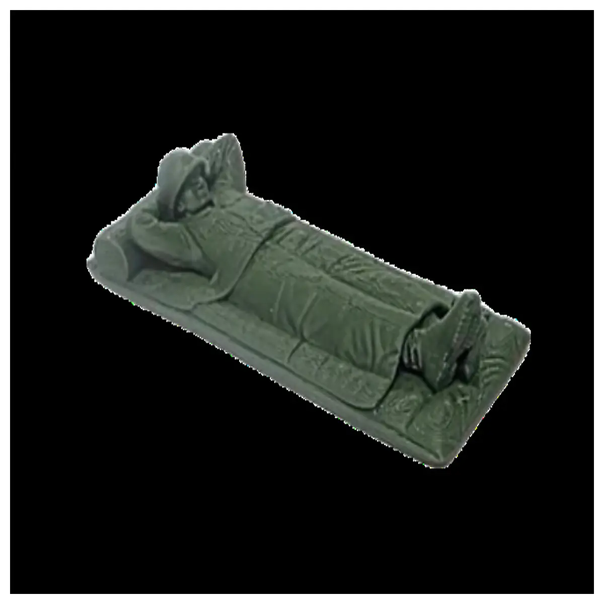 Sleeping Bag Toy Soldier Model Army Figure Collectible Military Playset Action Figure Accessory