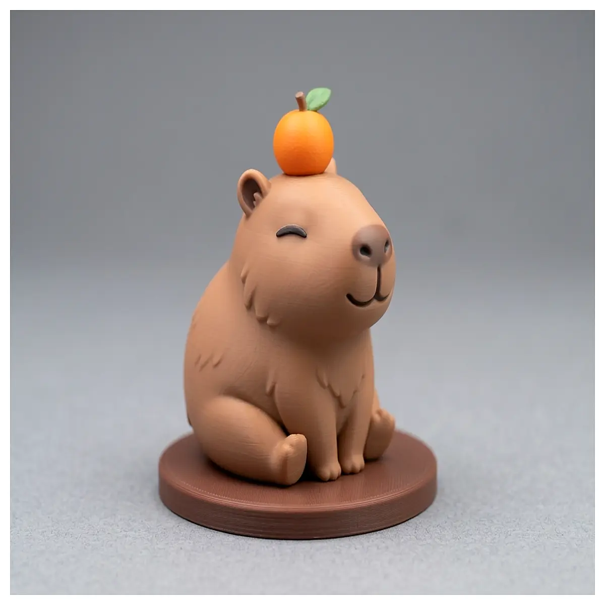 Capybara Orange Decor Figure Cute Pet Ornament Creative Gift Idea Capybara Accessories