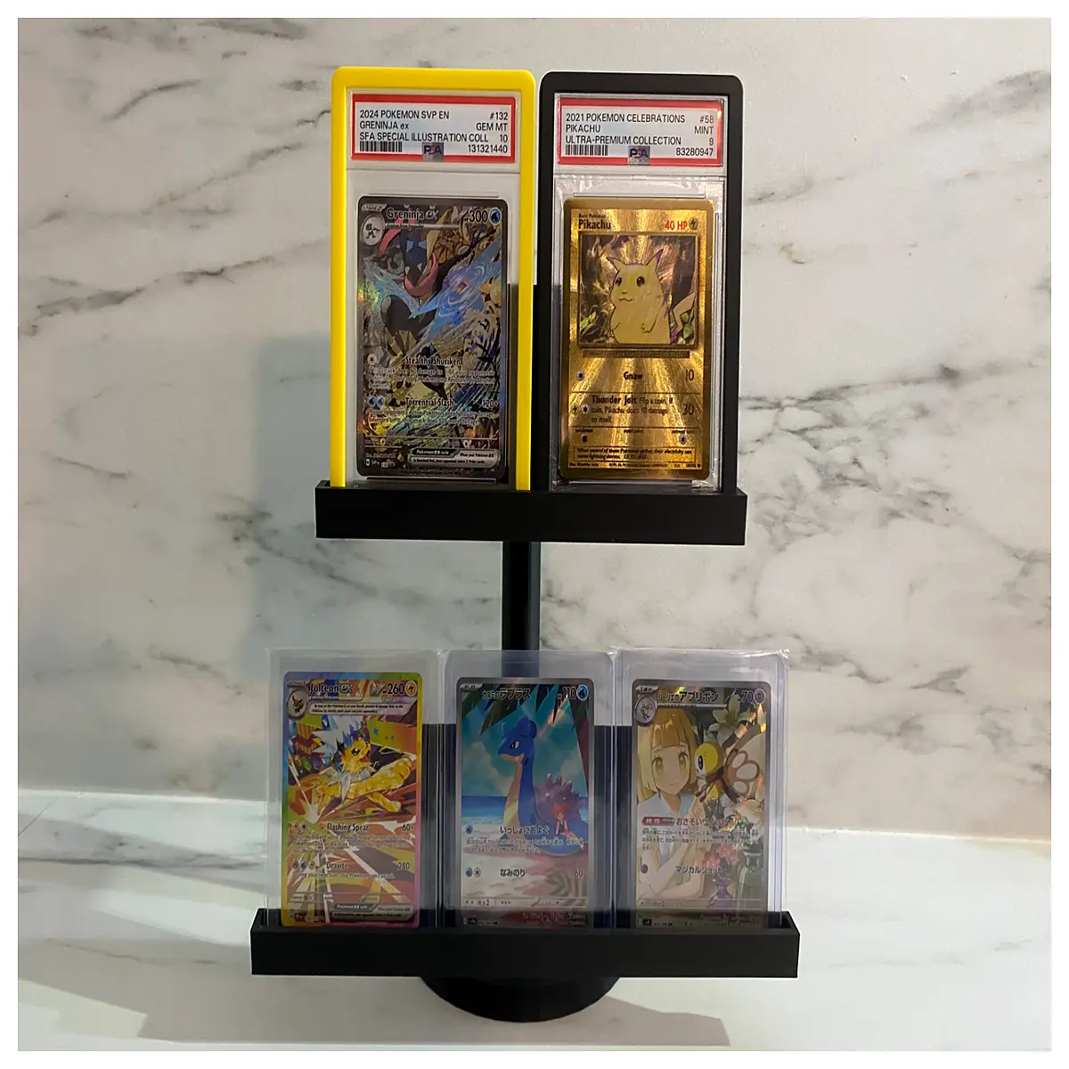 Flip Card Rotating Display Stand 2 Tier Easel Easy Install Promotion Display Retail Fixtures
