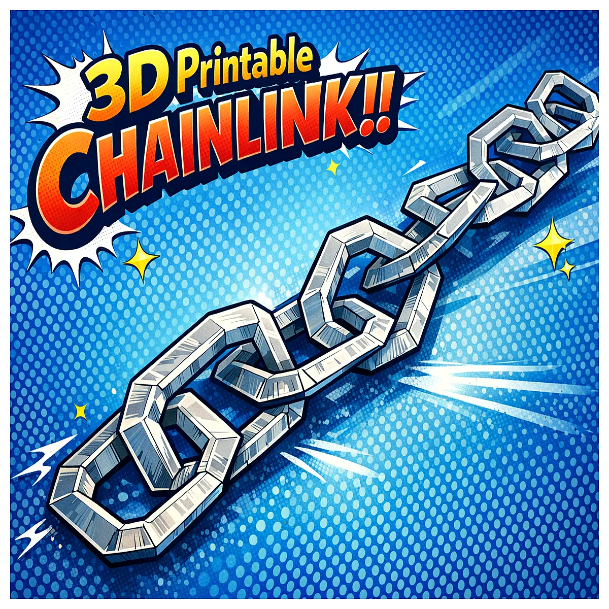 3D Printed Chain Link Fidget Toy Stress Relief Fidget Toy Puzzle Toy Anxiety Relief