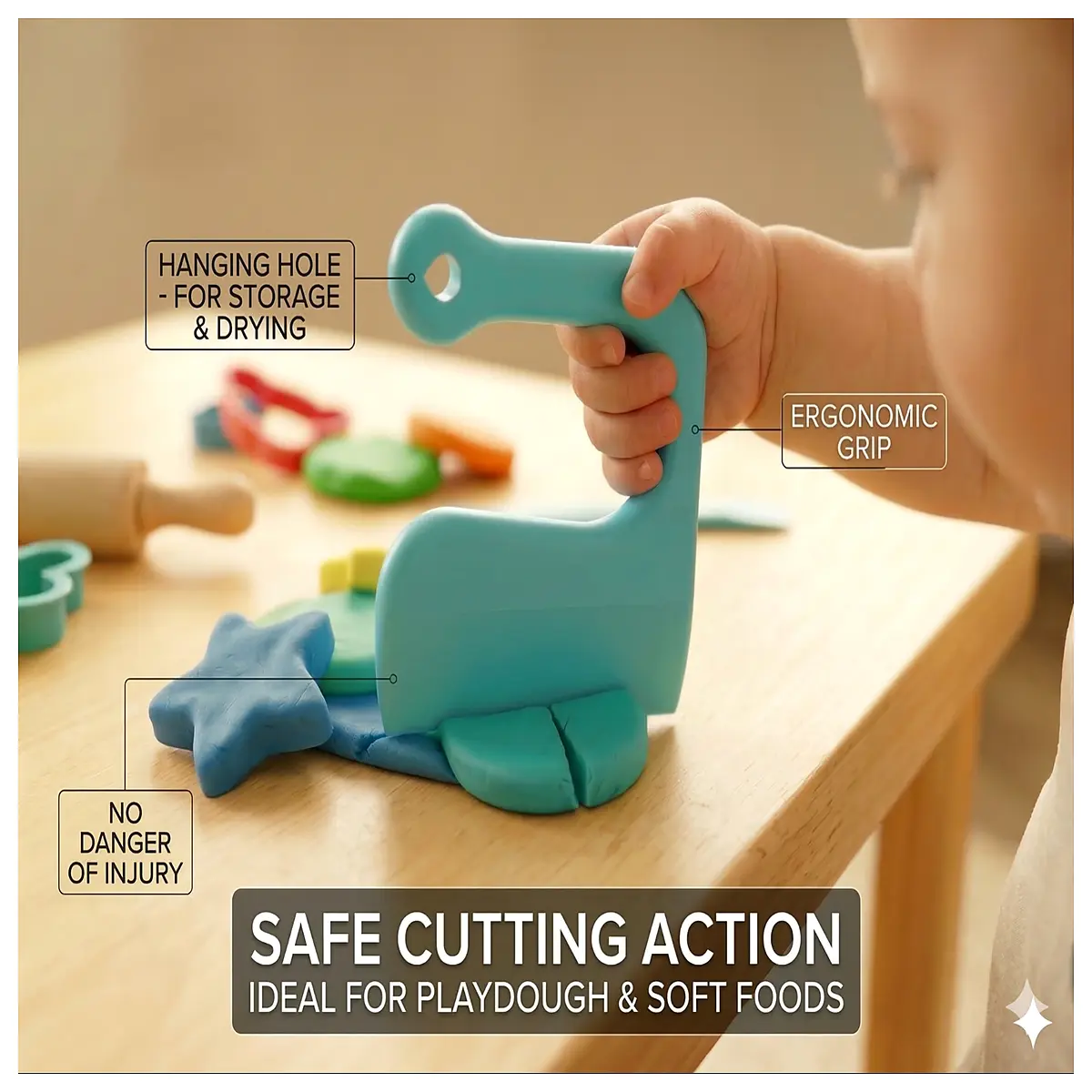 Baby Food Cutter Toddler Food Chopper Safe Vegetable Dicer Easy Kitchen Accessory Infant Meal Prep Tool