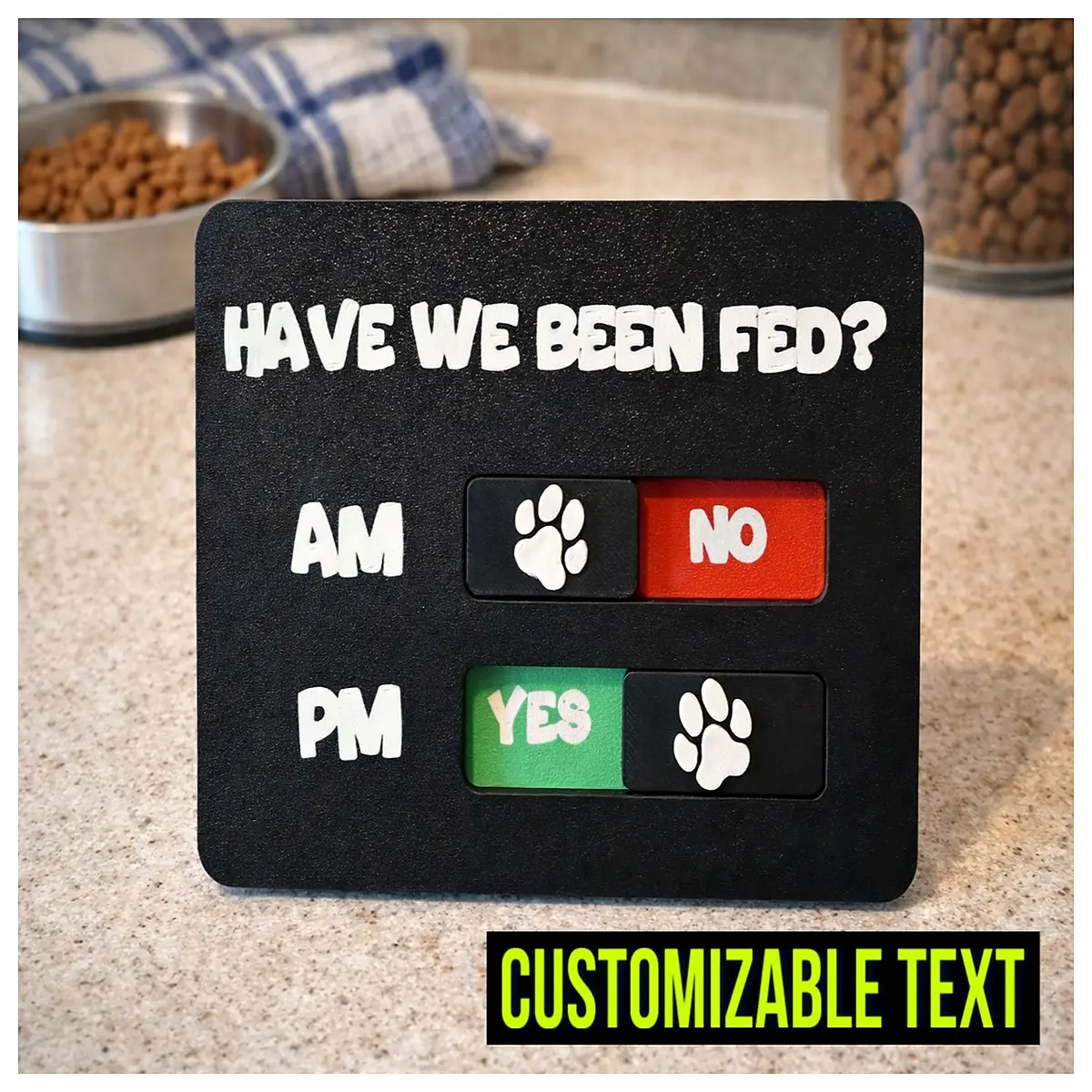 Cat Dog Feeder Timer Smart Feeder Sliding Food Dispenser Pet Feeding Reminder Automatic Waterer Meal Schedule