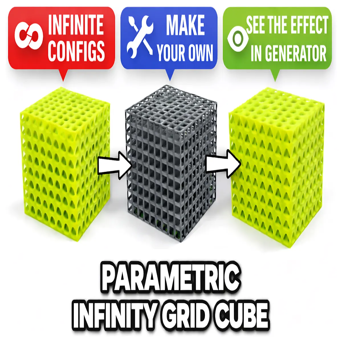Infinite Grid Cube Optical Illusion 3D Cube Visual Toy Spatial Art Creative Gift Geometric Shape