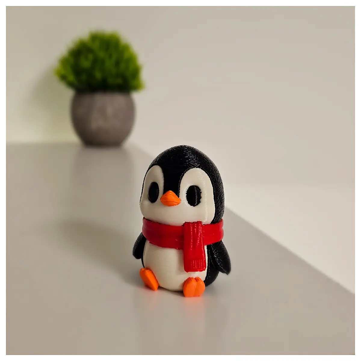 Cute Winter Penguin Desktop Figurine Multi Decoration Christmas Gift Display Toy Festive Decor