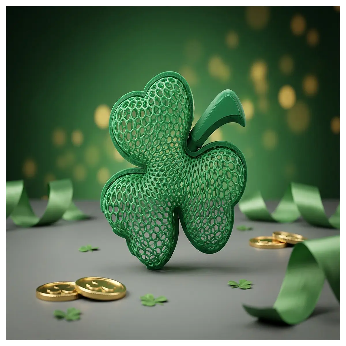 Thermoformed Shamrock Storage Box St Patrick s Day Decoration Festive Gift Christmas Decoration Christmas Gift