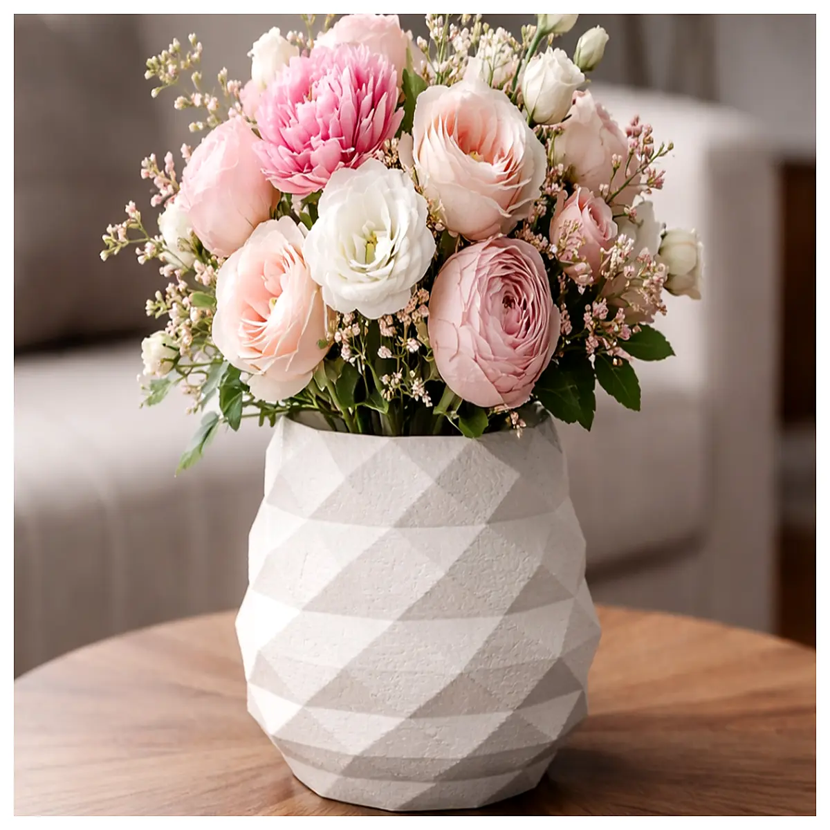 Vaso Prisma Glass Vase Decorative Flower Jar Home Decor Modern Minimalist Vase Floral Arrangement Tools Garden Accessories