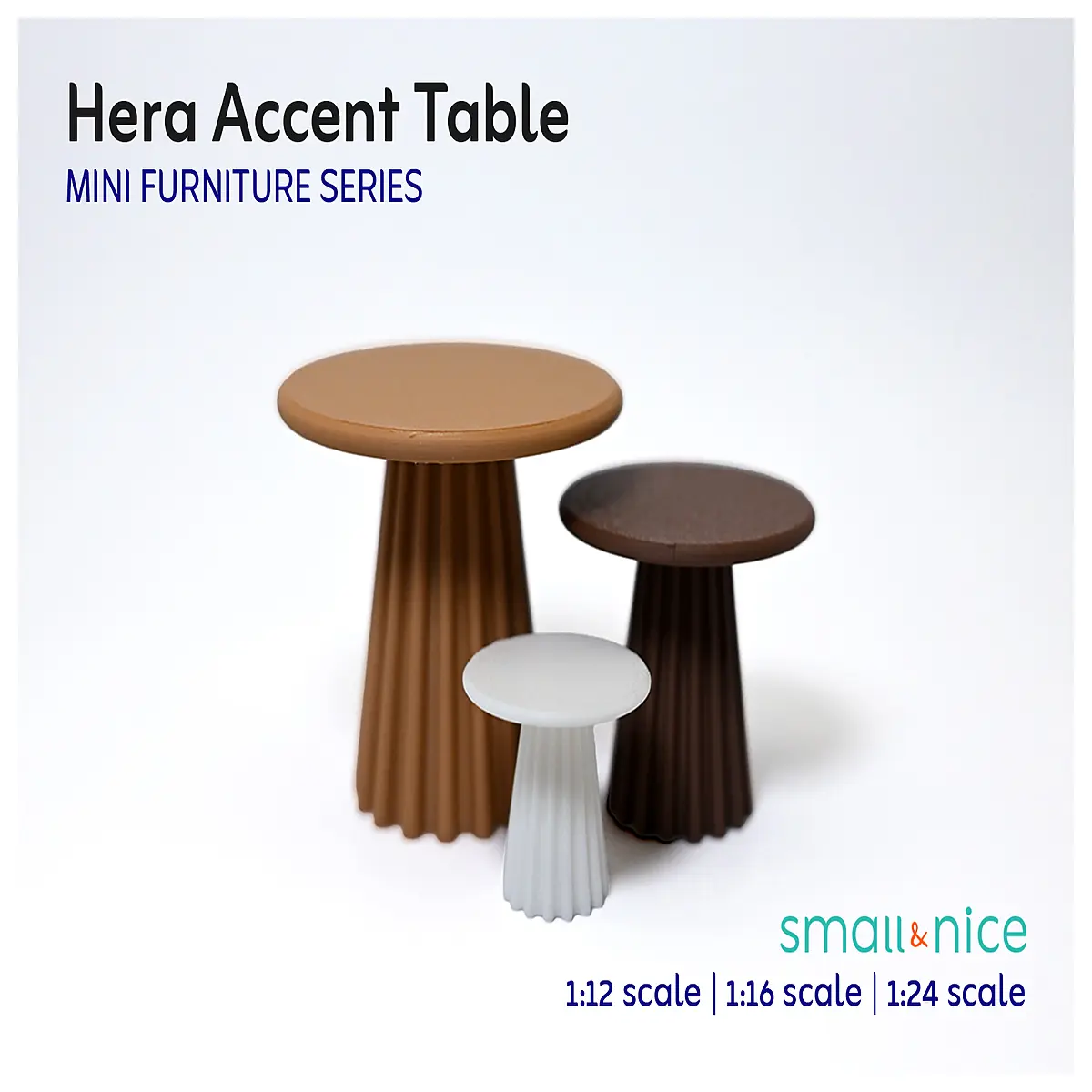 Hera Side Table Mini Desktop Storage Shelf Living Room Bedroom Small Organizer Display Stand Home Decor