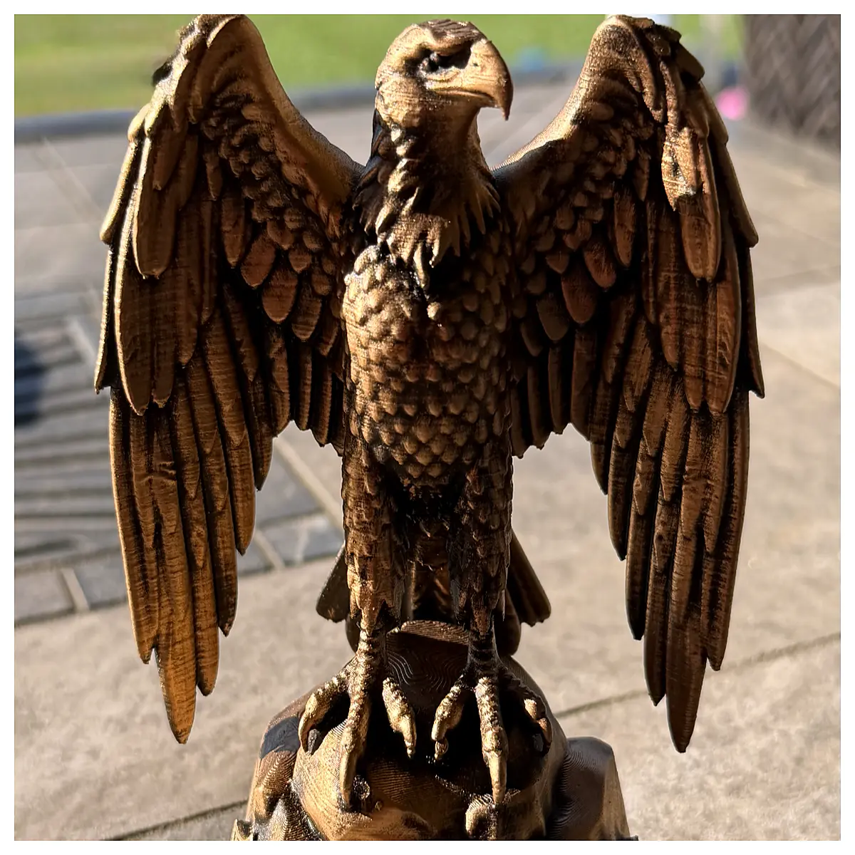 American Bald Statue Patriotic Sculpture Gift Outdoor Decoration Symbol Freedom