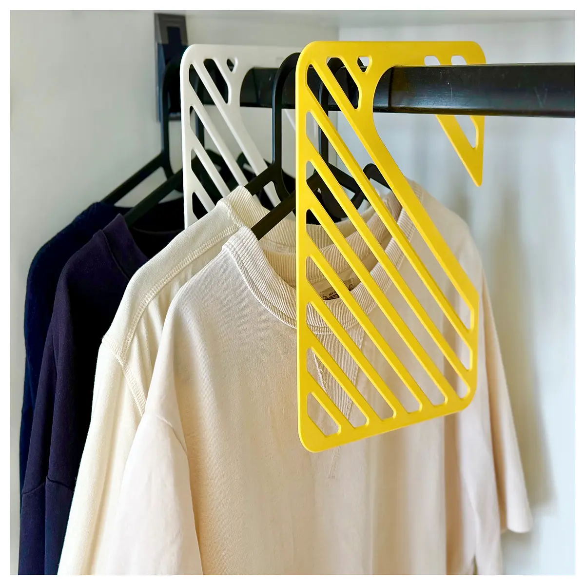 Clothes Dividers Hanger Wardrobe Organizer Hanging Clothes Rack Closet Partition Space Saving Solution