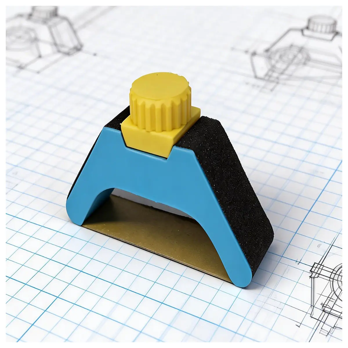 Sandpaper Holder Flexible Grinding Support Curved Part Polishing Clamp Sandpaper Gripping Tool