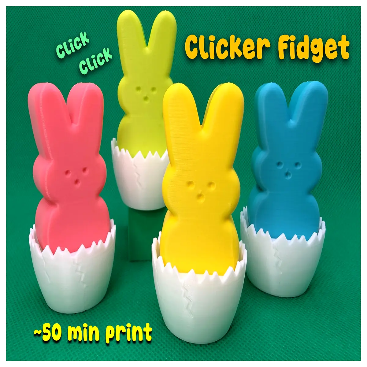 Easter Chick Cracker Egg Toy 50min Release Kids Stress Relief Fun Puzzle Easter Gift
