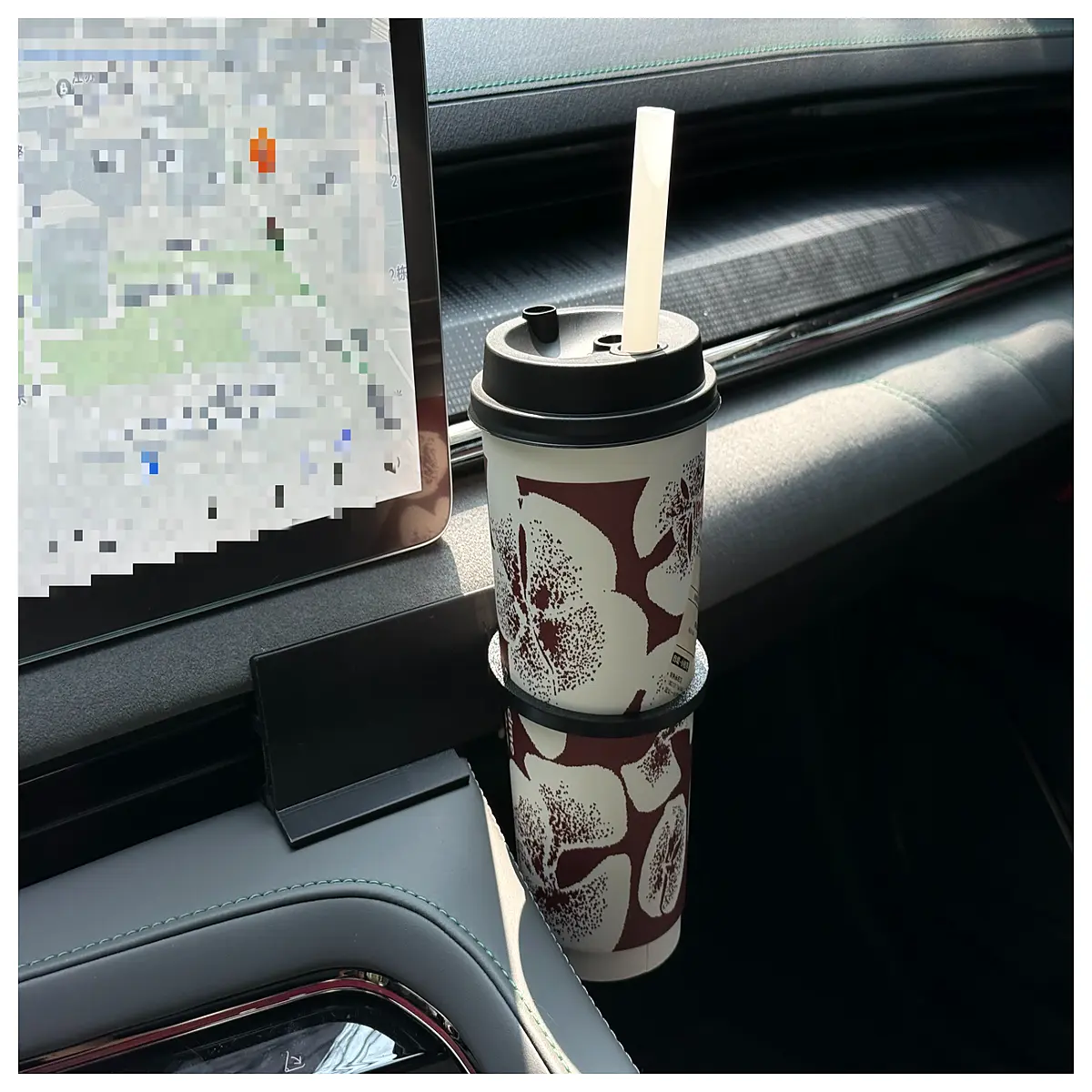 Zeekr 001 Cup Holder Phone Mount Car Storage Accessory Drink Holder Auto Parts Replacement