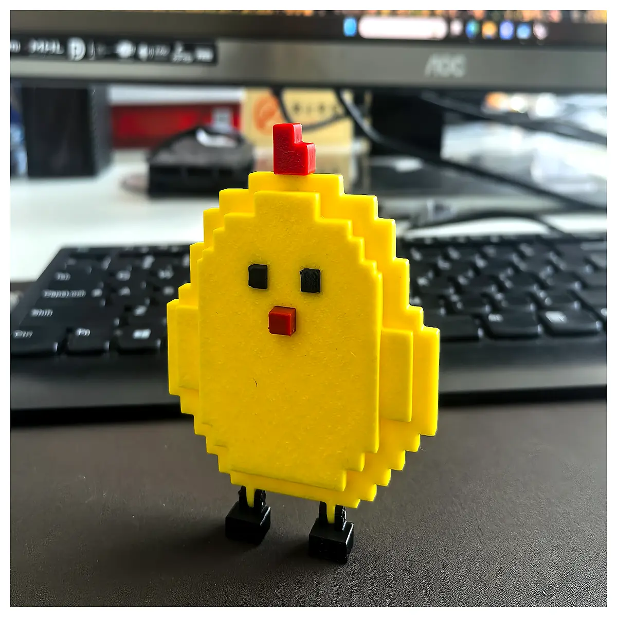 Overloaded Chicken 3D Model Puzzle Assembly Toy Desktop Game Puzzle Kids Educational Model Collectible Fun