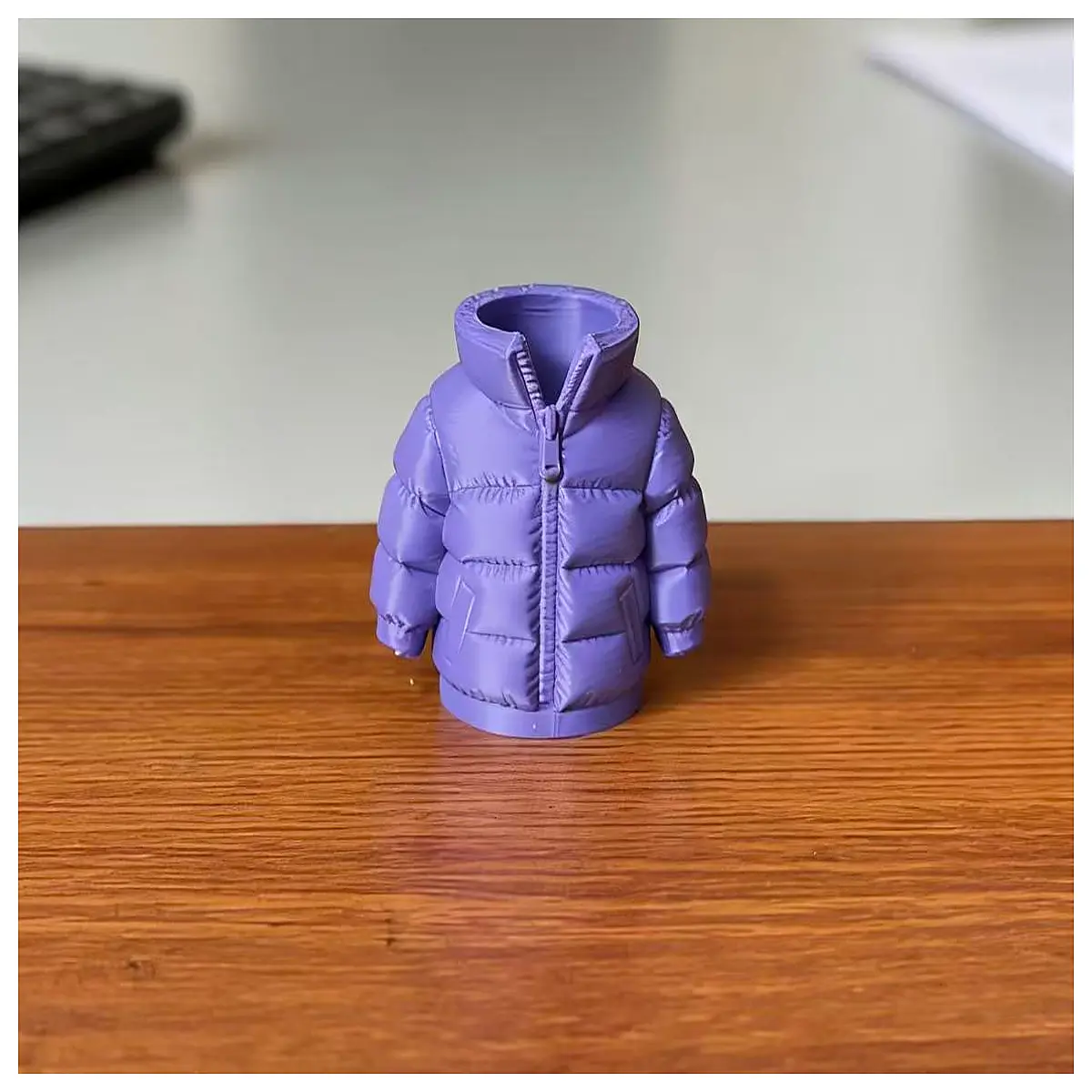 Q Version Puffer Jacket Pencil Case Figurine Decoration Stationery Organizer Toys Anime Collectibles Cute Model Desktop Decoration Student Gift