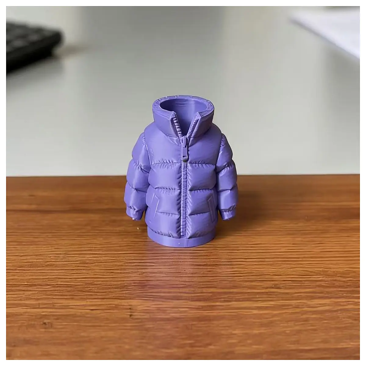 Q Version Puffer Jacket Pencil Case Figurine Decoration Stationery Organizer Toys Anime Collectibles Cute Model Desktop Decoration Student Gift