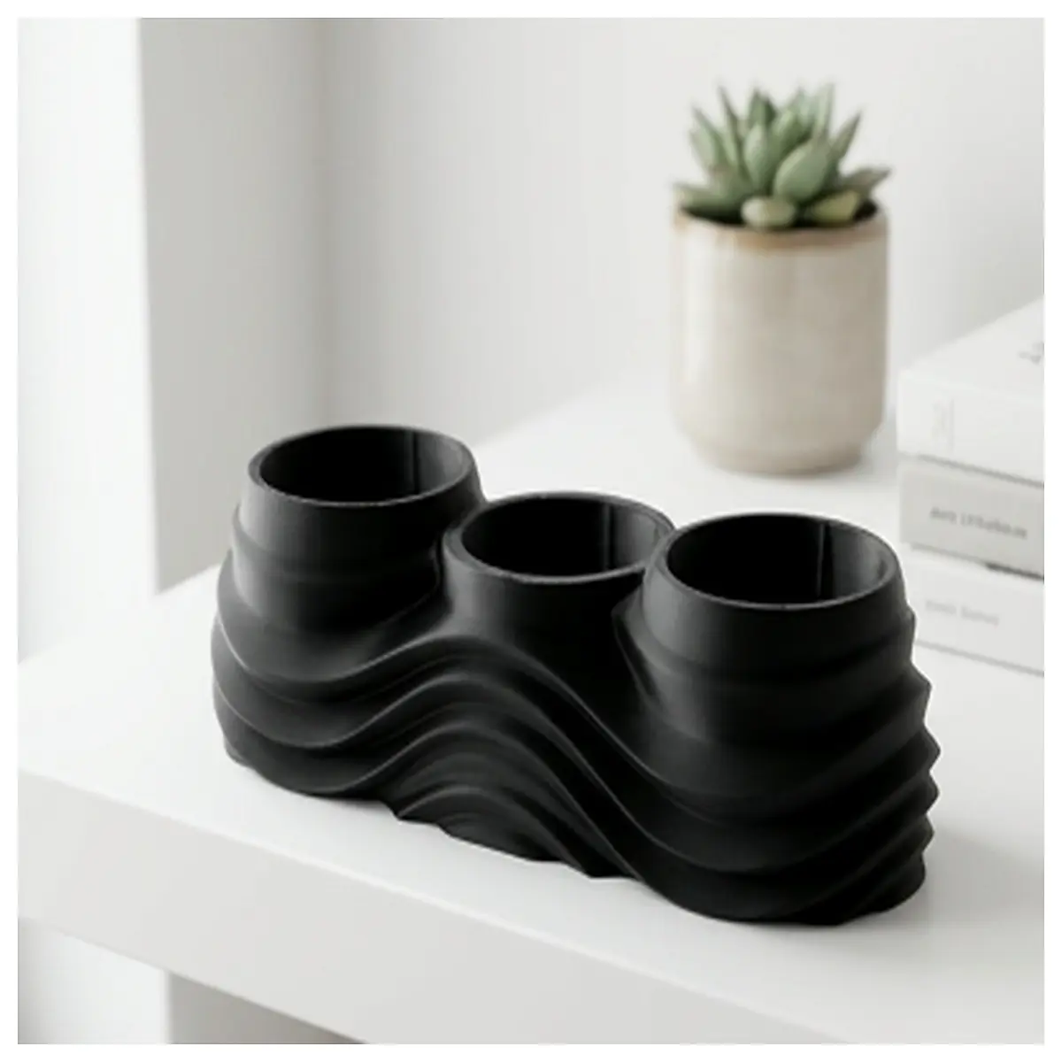 Wave Style Three Tier Bathroom Shelf Kitchen Counter Organizer Sink Storage Bathroom Accessories Rack Shelf for Washbasin