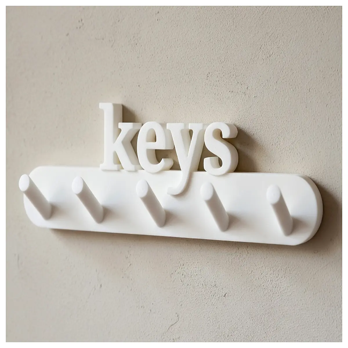 Key Hook Holder Simple Wall Mount Hook Hanging Organizer Home Decor Key Storage Practical Creative
