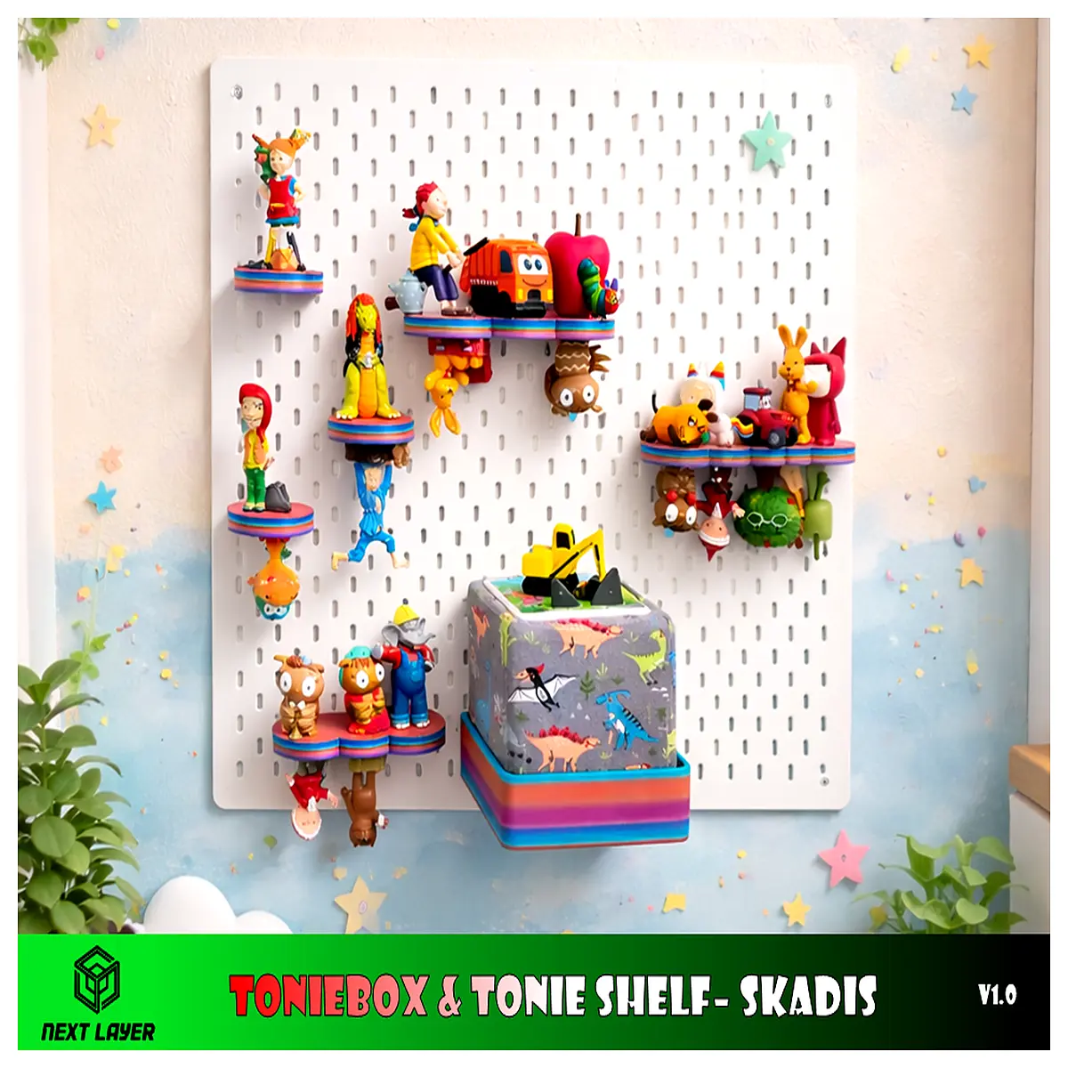 Toniebox Display Shelf Story Storage Rack Toniebox Accessories Kids Audio Player Parts