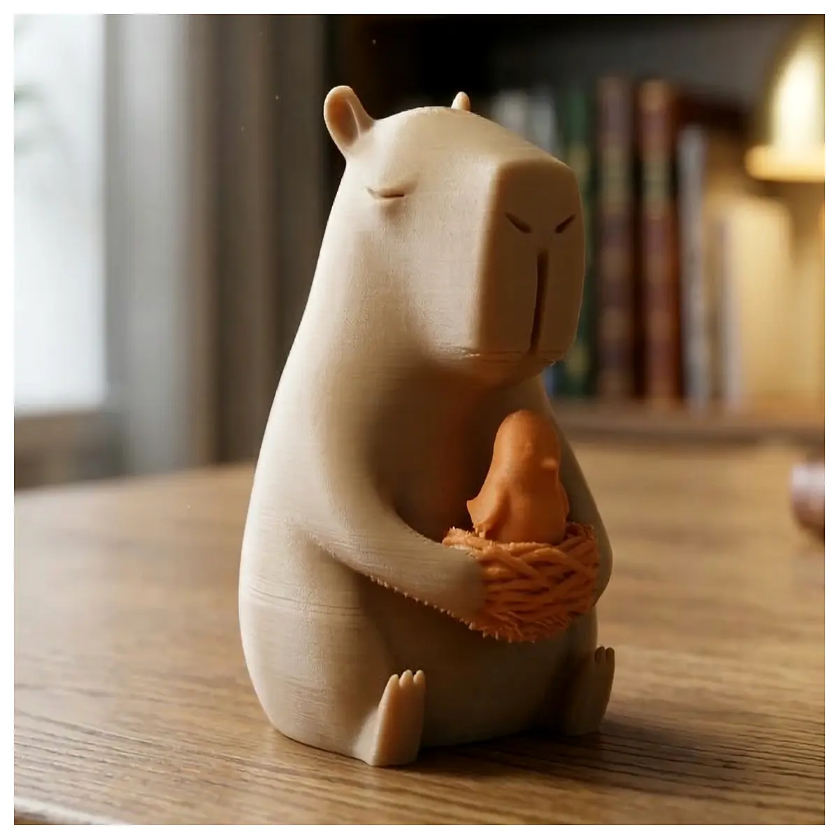 Easter Decoration Rabbit Toy Capybara with Chick Easter Decor Festive Ornament Spring Decoration