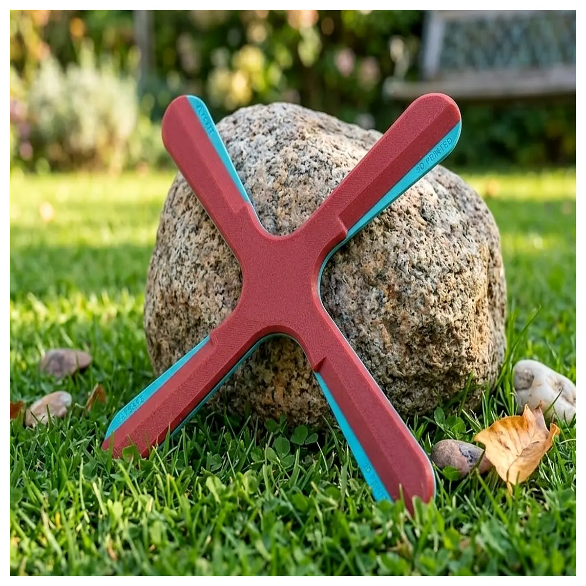 4 Blade Flying Huarache Return Toy Kids Outdoor Play Curved Flight Toys Rotation Spin
