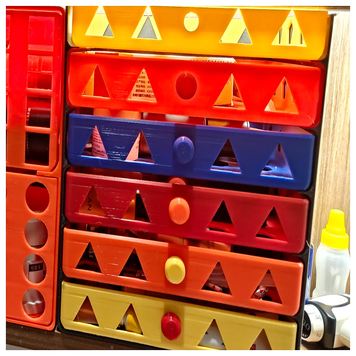 6 Tier Storage Box Multi Function Organizer Kitchen Bathroom Storage Box Home Organization Supplies Space Optimization