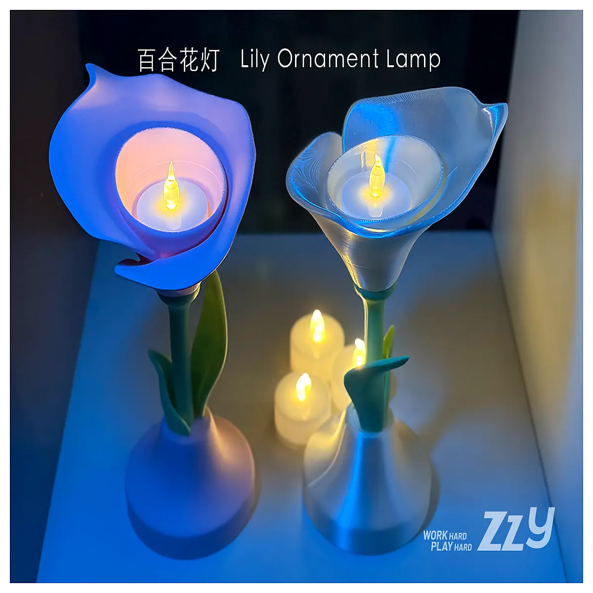 Lily Decoration Wedding Party Festival Indoor Decor Simulation Lily Romantic Floral Lighting