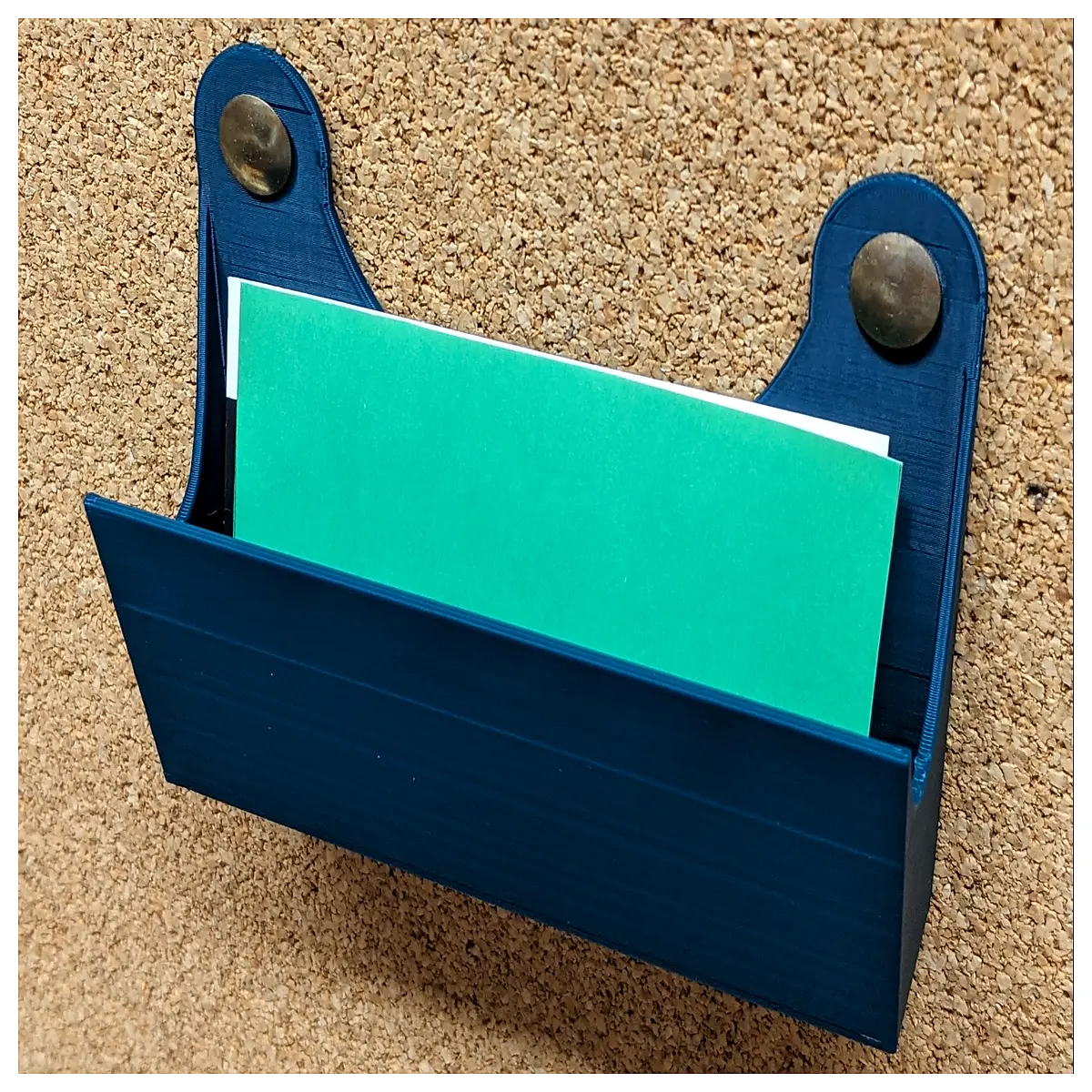 cork board business card holder clip organizer desktop