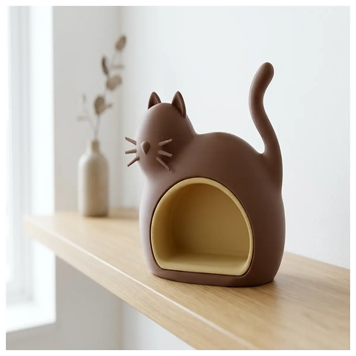 Cute Cat Storage Box Desk Organizer Creative Storage Box Multi Compartment Sorting Box Small Item Storage Box Student School Supplies