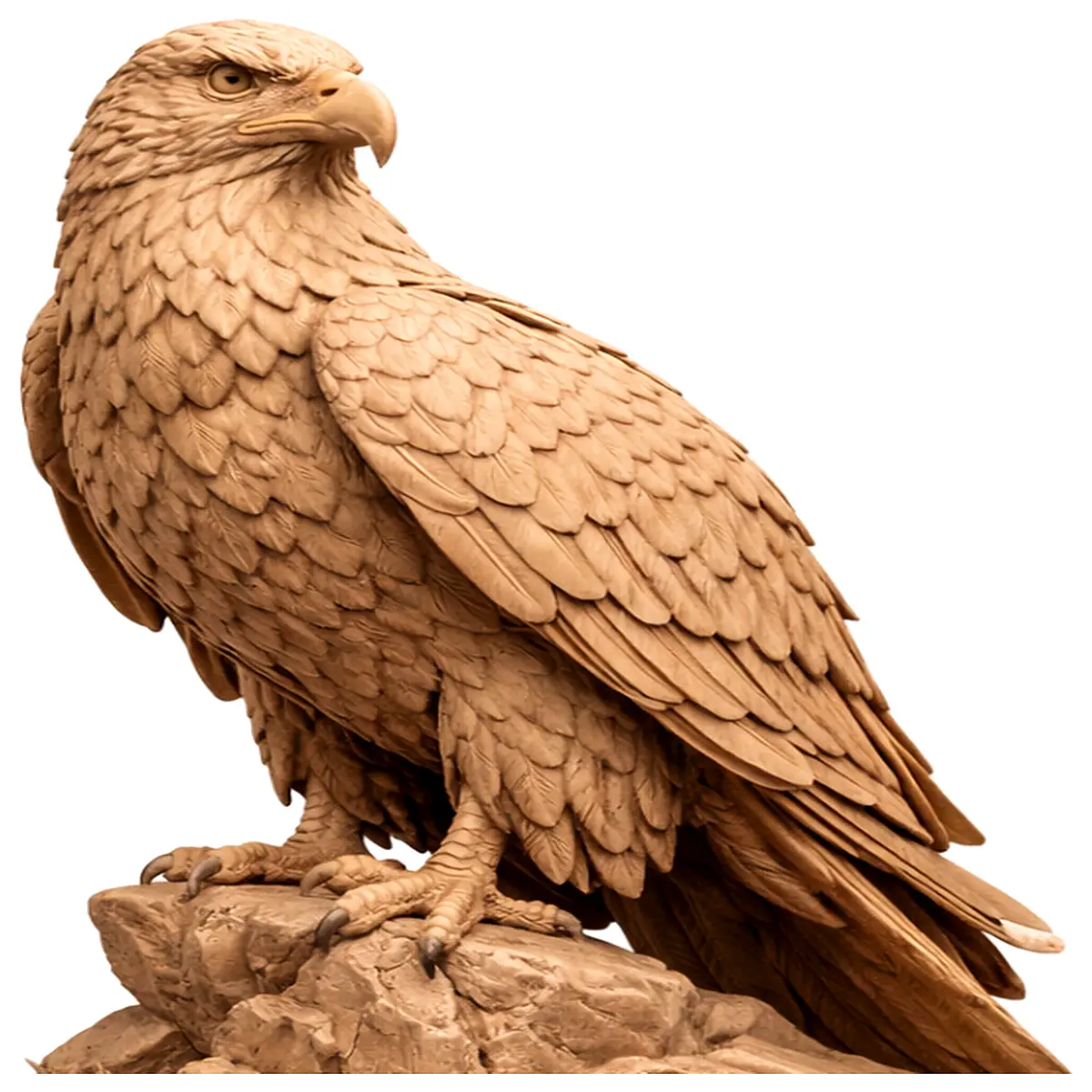 Majestic Sculpture 3D Printed Decorative Bird Art Hanging Wall Decor Modern Home Ornament