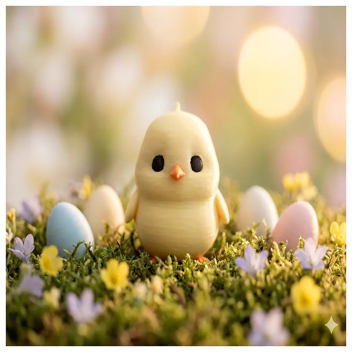 Cute Little Chick Figurine Easter Decoration Chicken Toy Kids Gift Birthday Surprise Adorable Chick Model