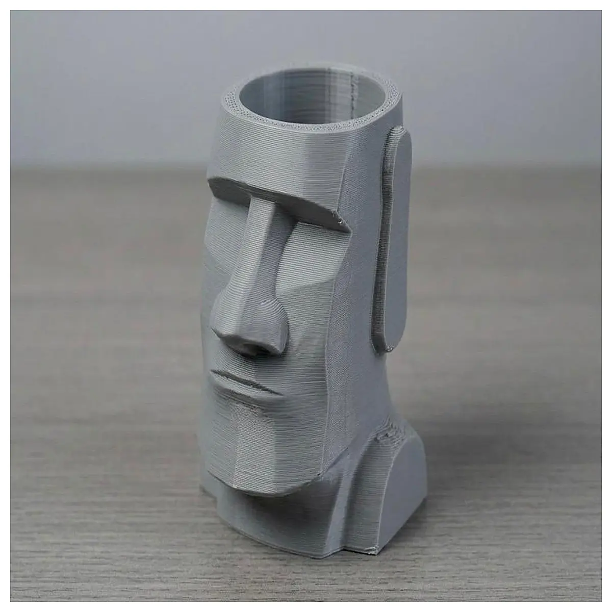 Mo Ai Statue Planter Easter Island Style Desktop Succulent Pot Decorative Planter Exotic Garden Decor