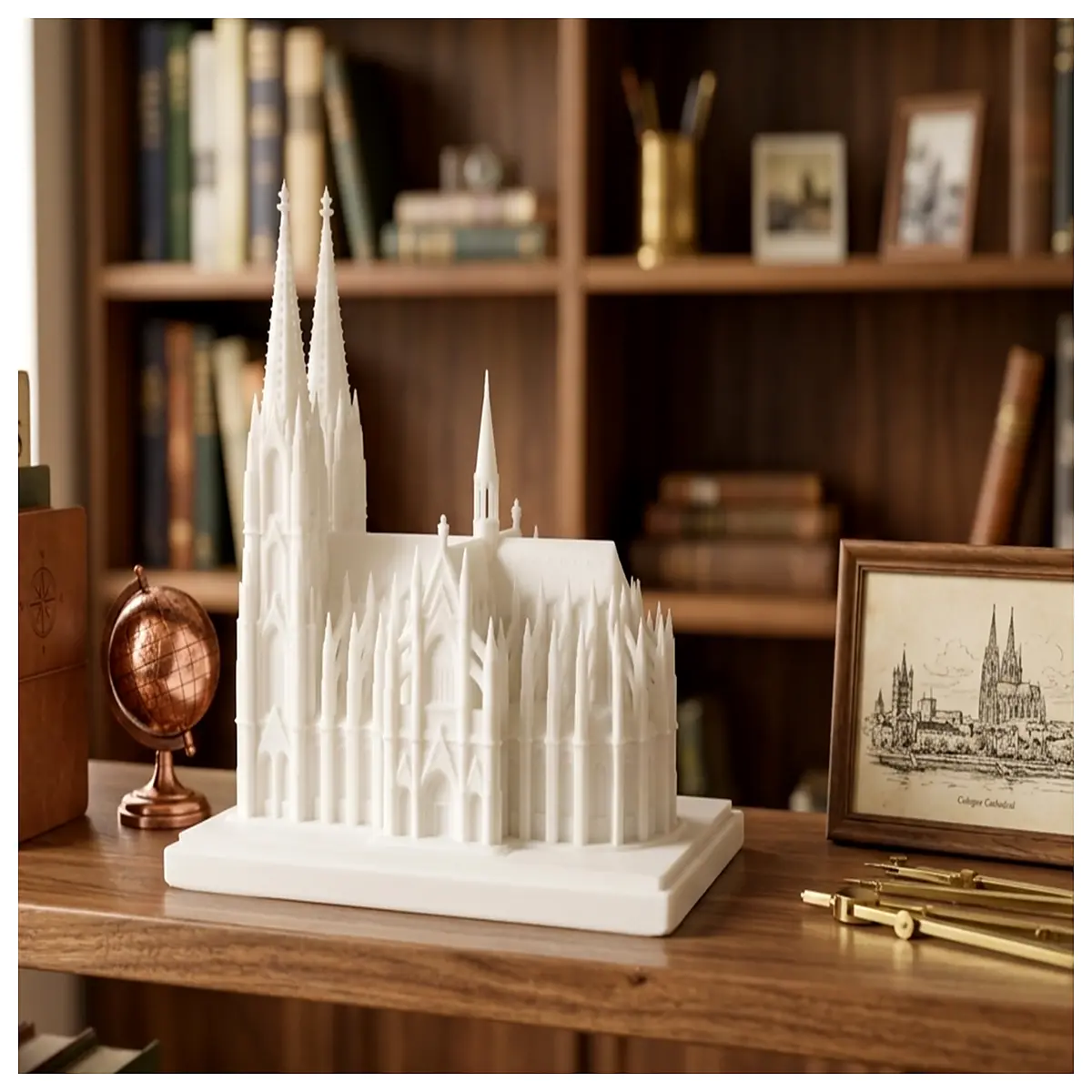 Small Cologne Cathedral Tour Guide Historic Landmark Religious Building Travel Destination European Exploration