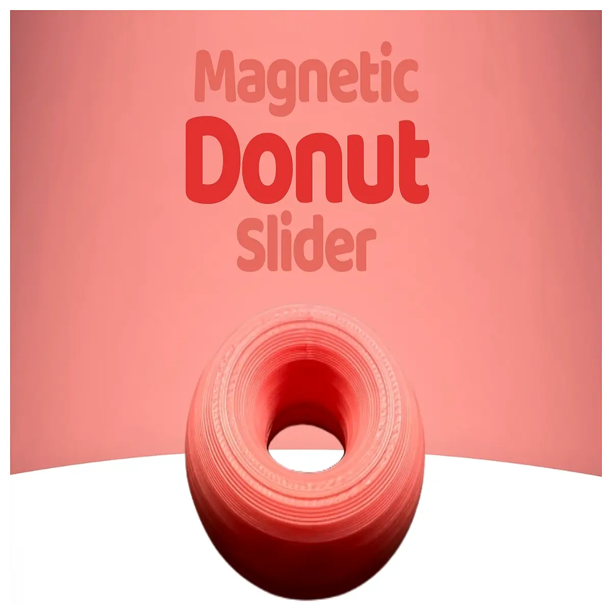 Magnetic Donut Slider Stress Relief Toy Fidget Toy Sensory Fun EDC Desk Toy Anxiety Relief Smooth Motion