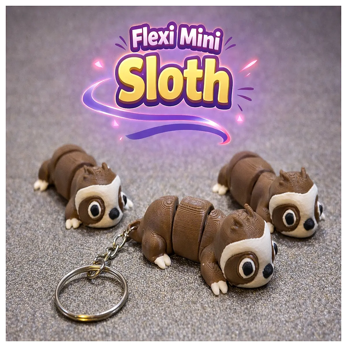 Mobile Mini Sloth Toy Realistic Simulation Monkey Model Kids Educational Toy Indoor Plaything Baby Gift