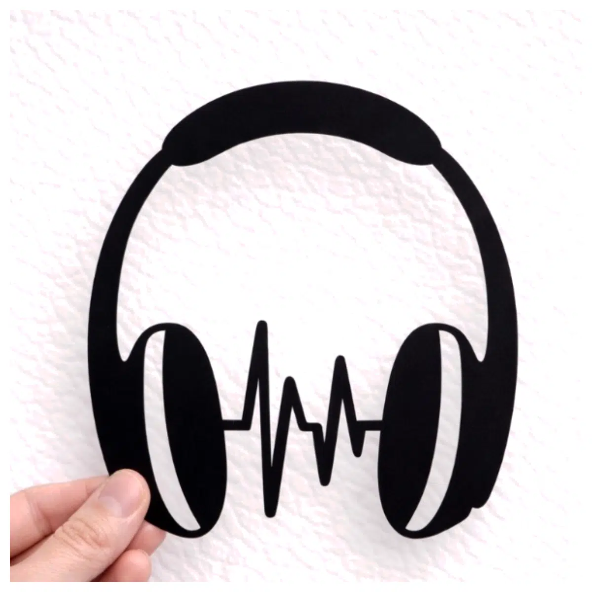 Music Headphones Wall Art Audio Wall Decoration Sound Panels Wall Decor Wall Hanging Room Decor Creative Home Accent