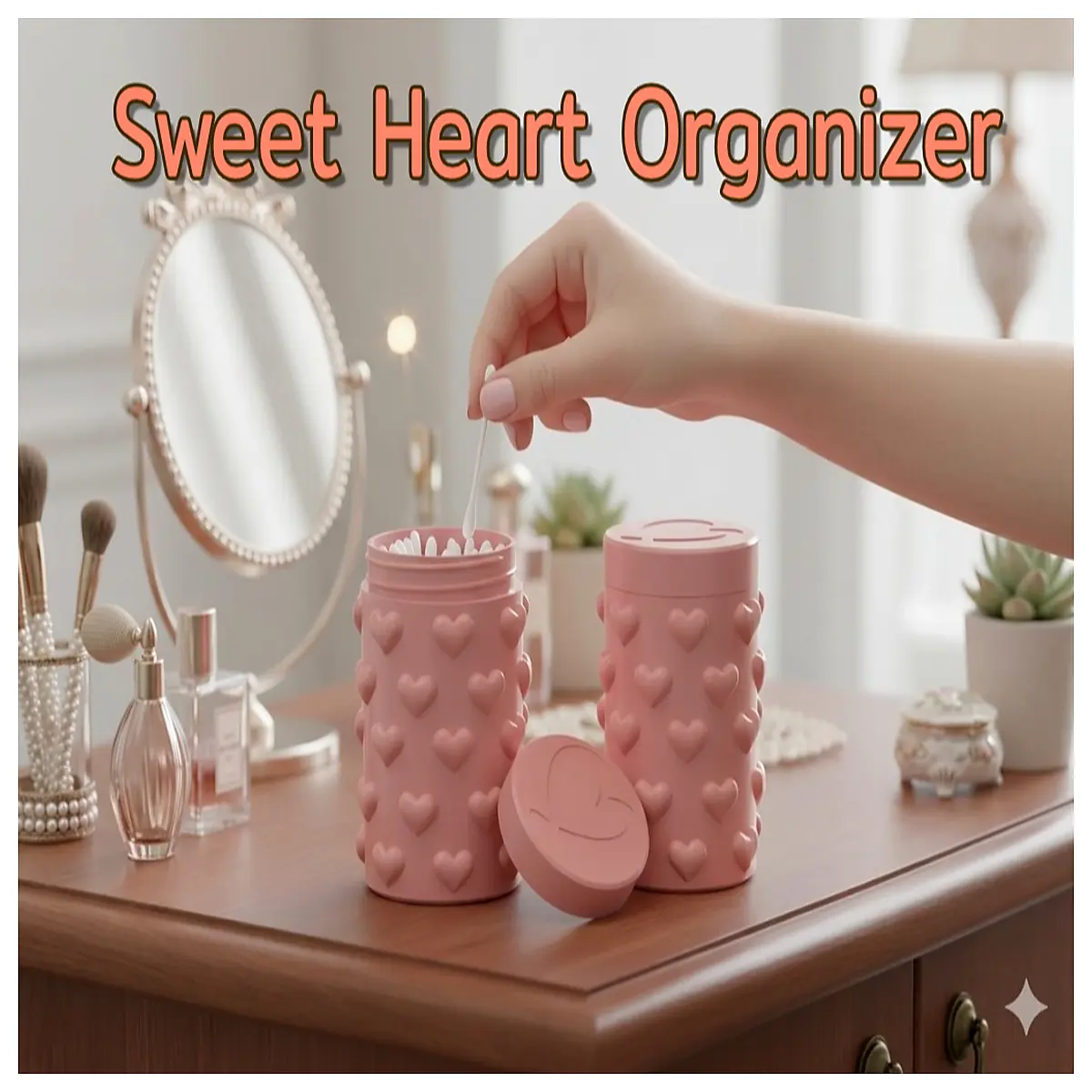 Cute Organizer Jewelry Box Accessory Holder Small Parts Organizer Cosmetic Storage for Earrings Watches More