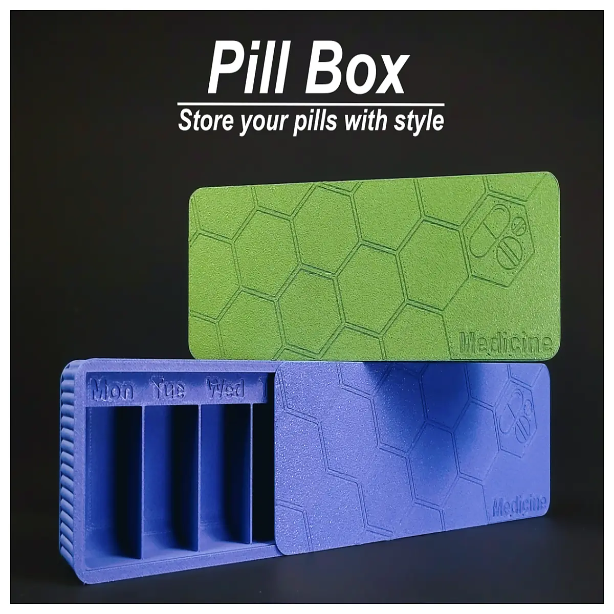 Medicine Box Storage Container Pharmaceutical Small Box Sealed Medication Case Individual Packaging Secure