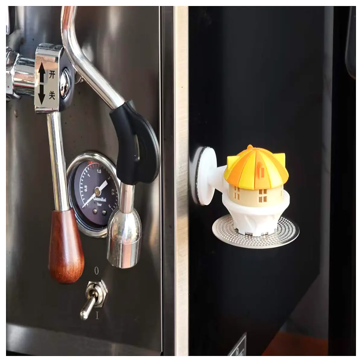 Coffee Puck Holder Magnetic Phone Stand Desktop Mount Coffee Accessory Filter Net Tool Mobile Support